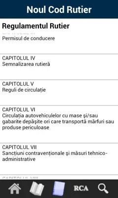 Noul Cod Rutier 2012 android App screenshot 1